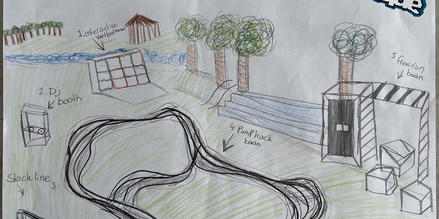 Prachtige ontwerpen en schetsen van de jeugd