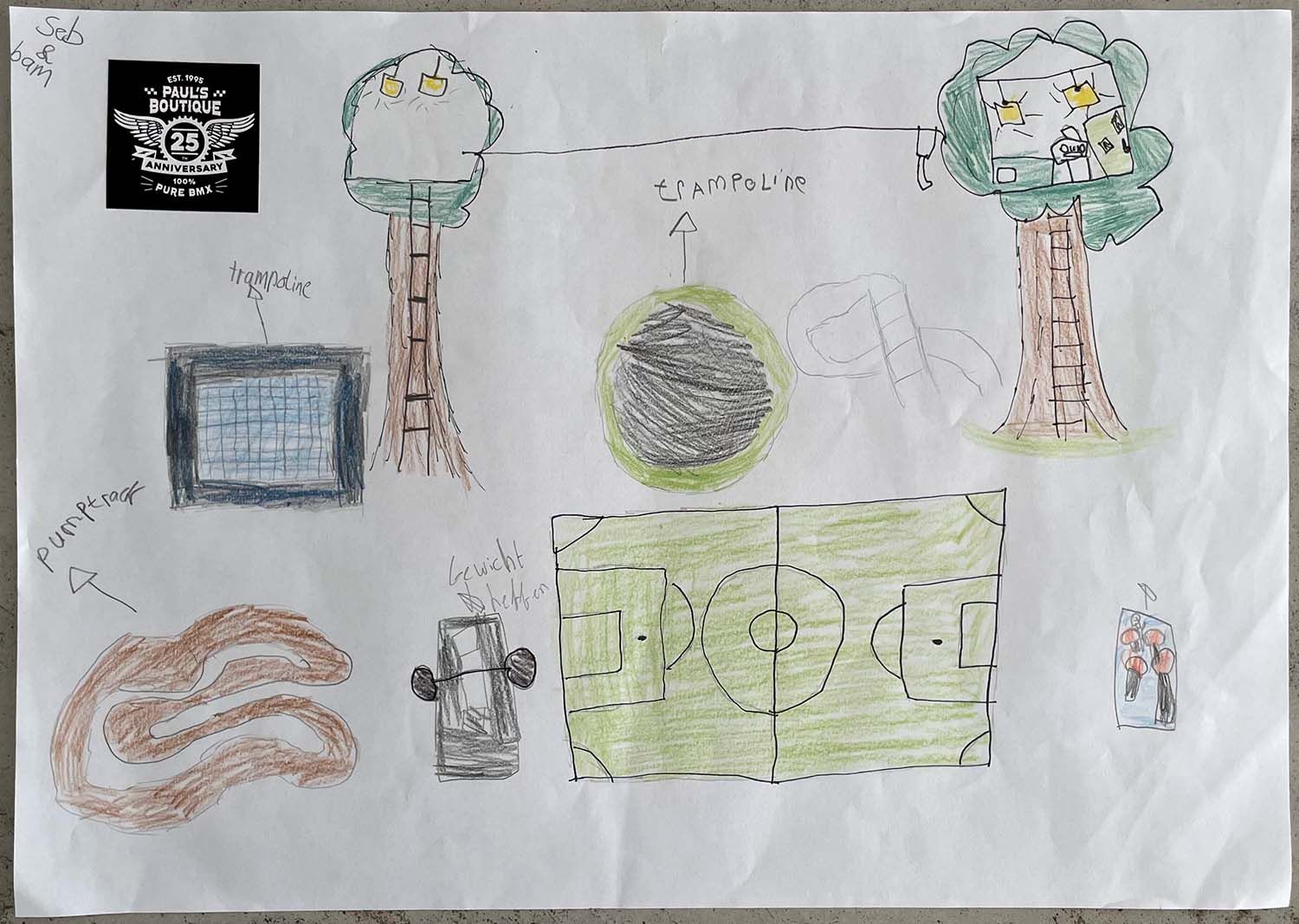 Prachtige ontwerpen en schetsen van de jeugd