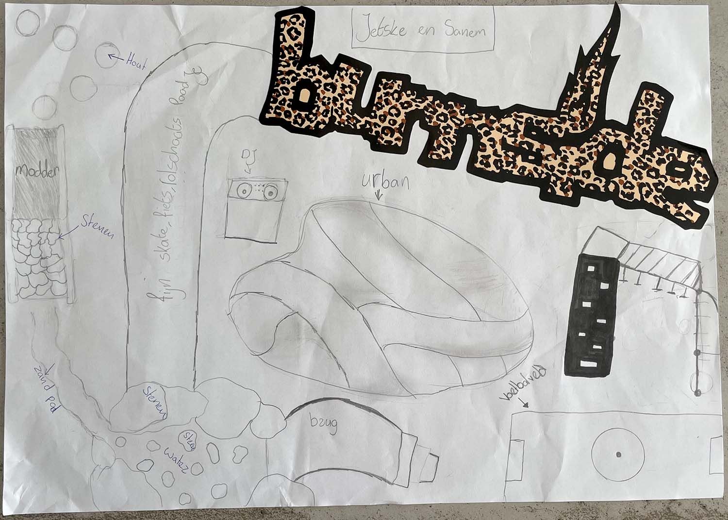 Prachtige ontwerpen en schetsen van de jeugd