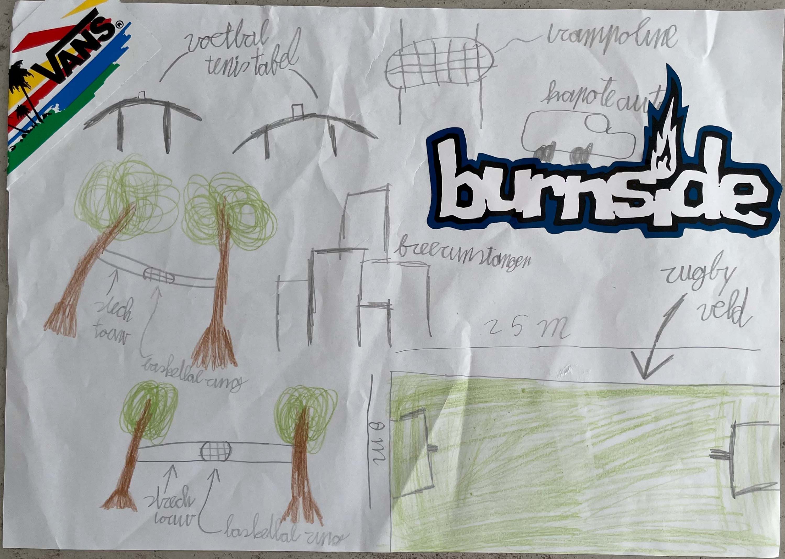 Prachtige ontwerpen en schetsen van de jeugd